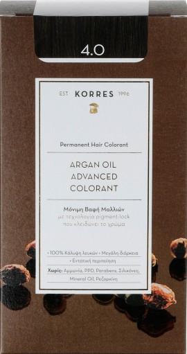 Korres Argan Oil Advanced Colorant 4.0 Καστανό, 50ml