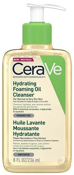 CeraVe Hydrating Foaming Cleansing Oil, 236ml