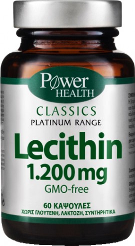 Power Health Platinum Lecithin 1.200mg, 60 Κάψουλες