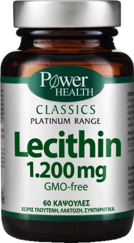 Power Health Platinum Lecithin 1.200mg, 60 Κάψουλες