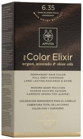 Apivita My Color Elixir 6.35 Ξανθό Σκούρο Μελί Μαόνι