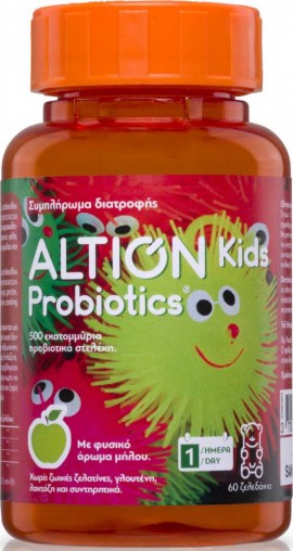 Altion Kids Probiotics Γεύση Μήλου, 60 Ζελεδάκια