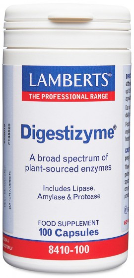 Lamberts Digestizyme, 100 Kάψουλες