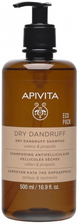 Apivita Dry Dandruff Σαμπουάν Με Σέλερι & Πρόπολη, 500ml