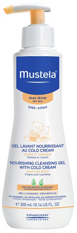 Mustela Nourishing Cleansing Gel with Cold Cream, 300ml