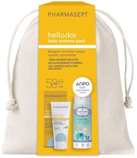 Pharmasept Promo Heliodor Baby Sun Cream SPF50 100ml & Δώρο Mild Bath 250ml