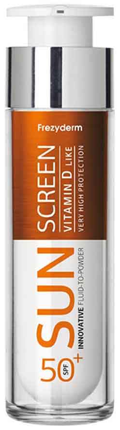 Frezyderm Sun Screen Vitamin D Like Fluid SPF50+, 50ml