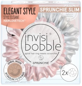 Invisibobble Sprunchie Slim Bella Chrome, 2 Τεμάχια