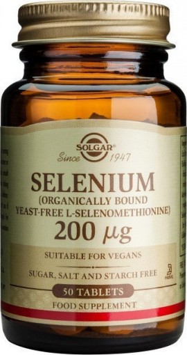 Solgar Selenium 200mg, 50 Ταμπλέτες