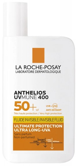 La Roche Posay Anthelios UVmune 400 Invisible Fluid SPF50+ Χωρίς Άρωμα, 50ml