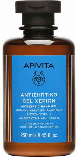 Apivita Αντισηπτικό Χεριών 80% Αιθυλική Αλκοόλη,  250ml