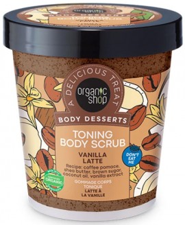 Natura Siberica Organic Shop Body Desserts Scrub Vanilla Latte, 450ml