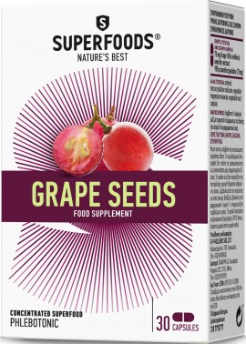 Superfoods Σπόροι Σταφυλιού, 30 Κάψουλες