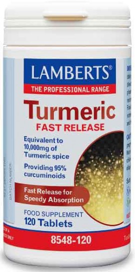 Lamberts Turmeric Fast Release, 120 Ταμπλέτες