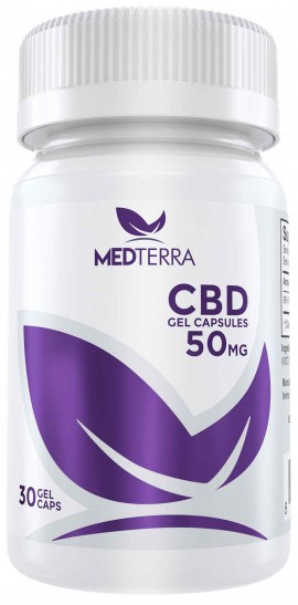 Medterra CBD 50mg, 30 Gel Caps
