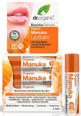 Dr. Organic Manuka Honey Lipbalm, 5.7ml