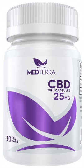 Medterra CBD 25mg, 30 Gel Caps