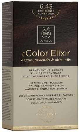 Apivita My Color Elixir 6.43 Ξανθό Σκούρο Χάλκινο Μελί