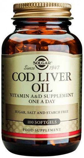 Solgar Cod Liver Oil, 100 Κάψουλες