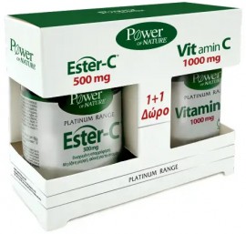 Power Health Platinum  Ester-C 500mg 50 Ταμπλέτες & Δώρο Vit.C 1000mg 20 Ταμπλέτες