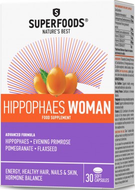 Superfoods Ιπποφαές Woman, 30 Μαλακές Κάψουλες