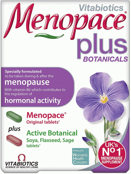 Vitabiotics Menopace Plus Botanical, 28 Ταμπλέτες +28 Ταμπλέτες
