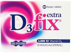 Uni-Pharma D3 Fix  Extra 2.000 IU, 60 Δισκία