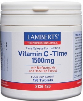 Lamberts Vitamin C Time 1500mg, 120 Tαμπλέτες