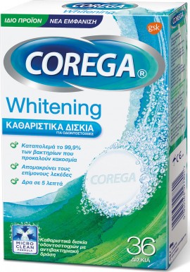 Corega Whitening, 36 Δισκία