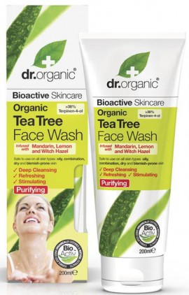 Dr. Organic Tea Tree Face Wash, 200ml