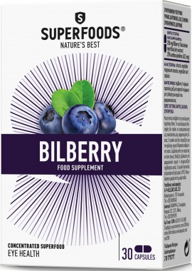 Superfoods Μύρτιλλο, 30 Κάψουλες