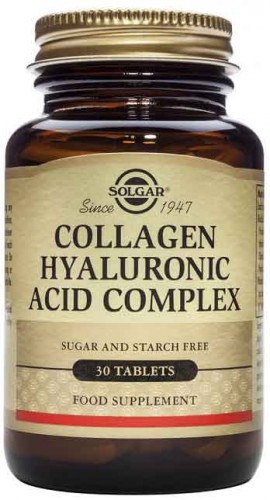 Solgar Collagen Hyaluronic Acid Complex, 30 Ταμπλέτες