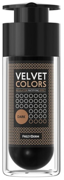 Frezyderm Velvet Colors Dark Ματ Make up Ανάλαφρης Υφής Σκούρος Τόνος, 30ml
