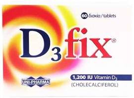 Uni-Pharma D3 Fix 1.200 IU, 60 Δισκία