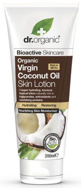 Dr. Organic Coconut Oil Skin Lotion, 200ml