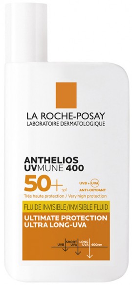 La Roche Posay Anthelios UVmune 400 Invisible Fluid SPF50+ Mε Άρωμα, 50ml