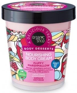 Natura Siberica Organic Shop Body Desserts Fluffy Marshmallow Cream, 450ml