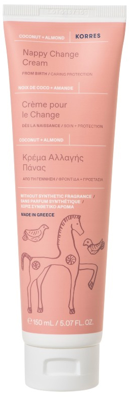 Korres Κρέμα Αλλαγής Πάνας Καρύδα & Αμύγδαλο, 150ml