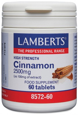 Lamberts Cinnamon 2500mg, 60Tαμπλέτες