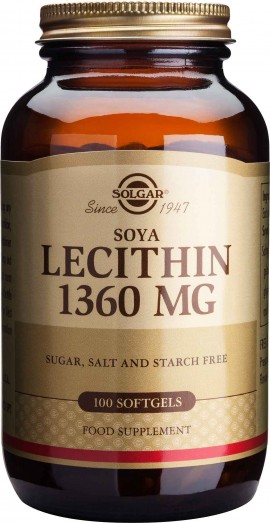 Solgar Lecithin 1360mg, 100 Κάψουλες