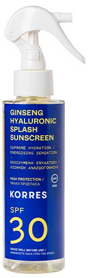 Korres Ginseng Hyaluronic Splash Sunscreen SPF30, 150ml