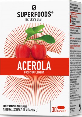 Superfoods Ασερόλα, 30 Κάψουλες