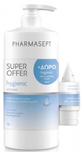 Pharmasept Promo Hygienic Shower 1lt & Hygienic Ultra Soohing Cream 40ml