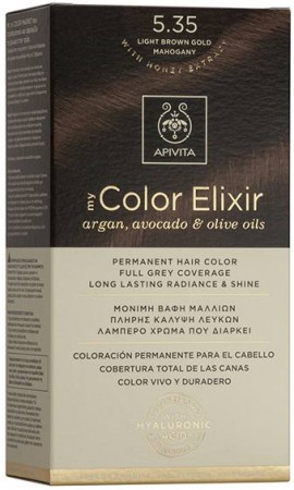 Apivita My Color Elixir 5.35 Καστανό Ανοιχτό Μελί Μαόνι