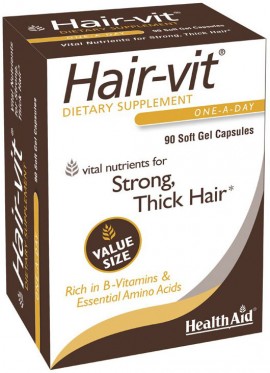 Health Aid Hairvit, 90 Κάψουλες