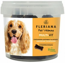 Power Health Fleriana Pet Vitamins Multi-Vit, 20 Μασώμενα Ζελεδάκια