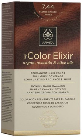 Apivita My Color Elixir 7.44 Ξανθό Έντονο Χάλκινο