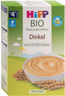 Hipp Bio Κρέμα Χωρίς Γάλα Mε Dinkel, 200g