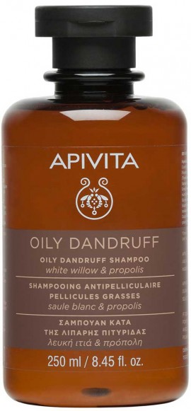 Apivita Oily Dandruff Σαμπουάν Με Λευκή Ιτιά & Πρόπολη, 250ml