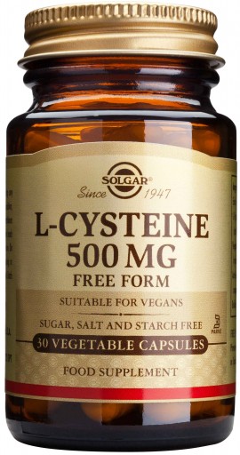 Solgar L- Cysteine 500mg, 30 Κάψουλες